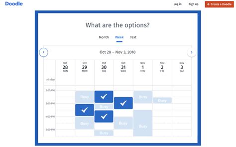 availability calendar